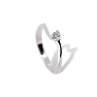 Anneau PG Gioielli Femme in Or blanc Diamante 0.10 Ct ANS80010 - ANS80010